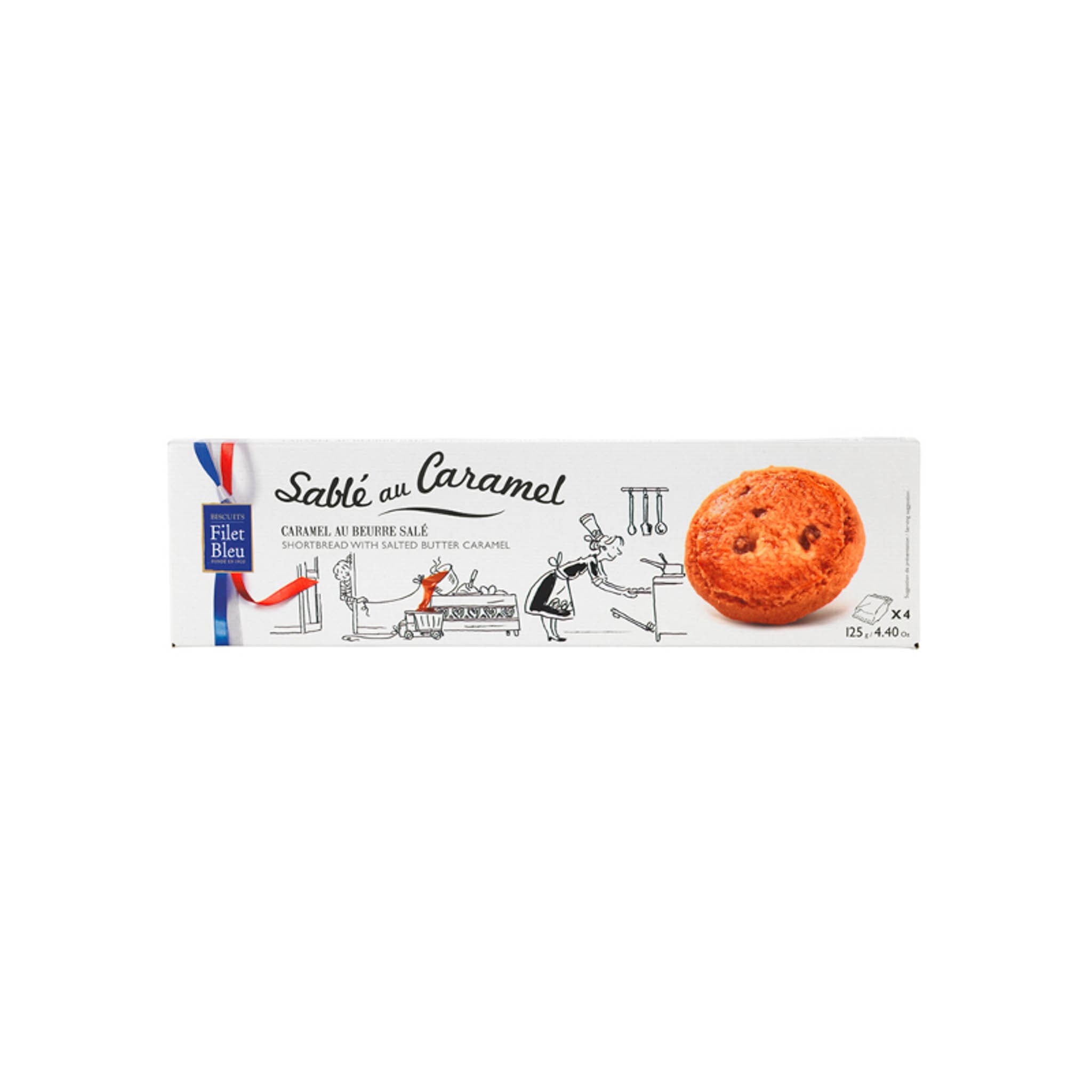 Filet Bleu Shortbread With Salted Butter Caramel 125g